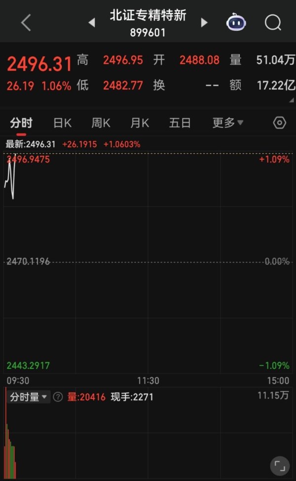 富才配资 北证专精特新指数上线，首批样本股包含2只豫股